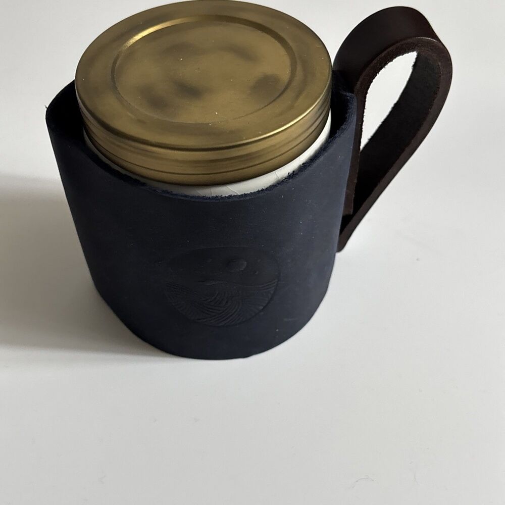 Portland Leather Goods Mason Jar Holder Wave Fathers Day Coozie